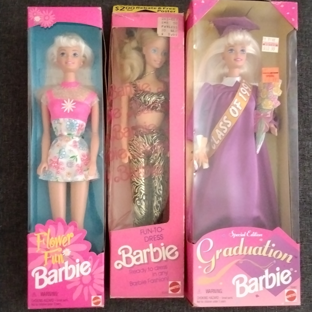 90's vintage Barbie doll collectables